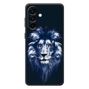 Чохол з картинкою на Samsung Galaxy A37 (Лев – синій)