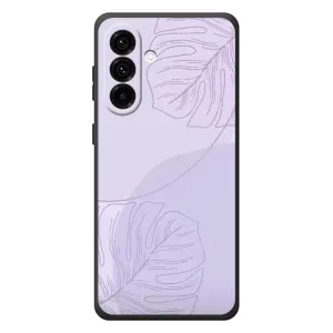 Чохол квітковий дизайн для Samsung Galaxy A37 (Монстера фіолетова)
