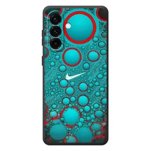 Силиконовый Чехол на Samsung Galaxy A37 с картинкой Nike (Найк зеленый)