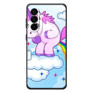 Чехол Unicorn на Samsung Galaxy A37 (Радуга единорожка)