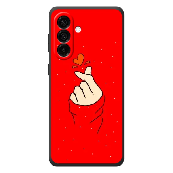 Чехол с рисунком «Сердце на красном» для Samsung Galaxy A37 Чехол с рисунком «Сердце на красном» для Samsung Galaxy A37