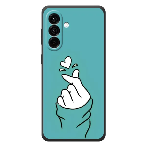Чехол с рисунком «Сердечко на бирюзовом» для Samsung Galaxy A37 Чехол с рисунком «Сердечко на бирюзовом» для Samsung Galaxy A37