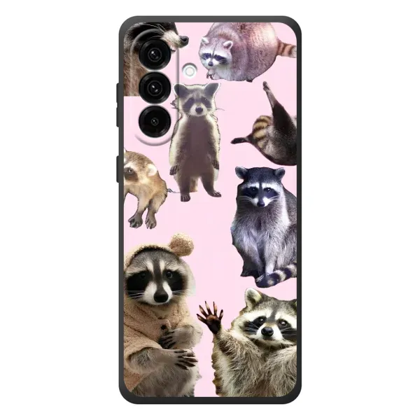 Чехол с рисунком «Смешные Еноты» для Samsung Galaxy A37 Чехол с рисунком «Смешные Еноты» для Samsung Galaxy A37