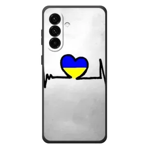 Силиконовый Чехол на Samsung Galaxy A37 (Я-Украина) (Украинская кардиограмма)