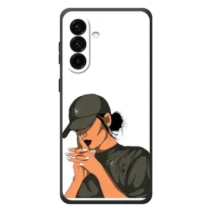Силіконовый Чохол на Samsung Galaxy A37 з картинкой Модных девушек (У зеленому)