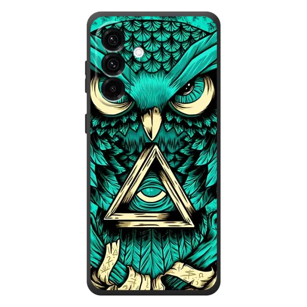 Чехол с рисунком «Зеленая сова» для Samsung Galaxy A37 Чехол с рисунком «Зеленая сова» для Samsung Galaxy A37