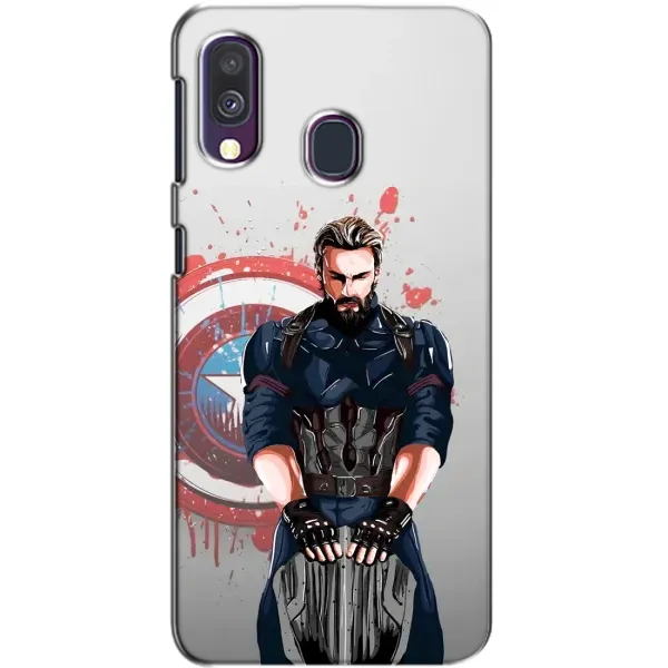 Чехол с рисунком «Арт капитан» для Samsung Galaxy A40 2019 (A405F)