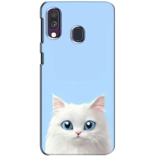 Чехол с рисунком «Белый кот» для Samsung Galaxy A40 2019 (A405F) Чехол с рисунком «Белый кот» для Samsung Galaxy A40 2019 (A405F)