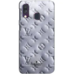 Текстурний Чохол Louis Vuitton для Самсунг А40 (2019) (Білий ЛВ)