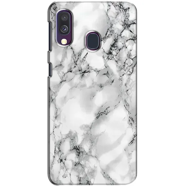 Чехол с рисунком «Белый мрамор» для Samsung Galaxy A40 2019 (A405F) Чехол с рисунком «Белый мрамор» для Samsung Galaxy A40 2019 (A405F)