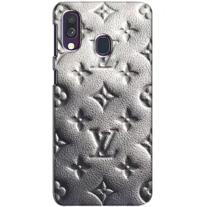 Текстурний Чохол Louis Vuitton для Самсунг А40 (2019) (Бежевий ЛВ)