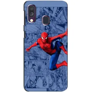 Силиконовый Чехол для Samsung Galaxy A40 2019 (A405F) (Человек Паук)