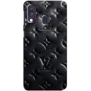 Текстурний Чохол Louis Vuitton для Самсунг А40 (2019) (Чорний ЛВ)