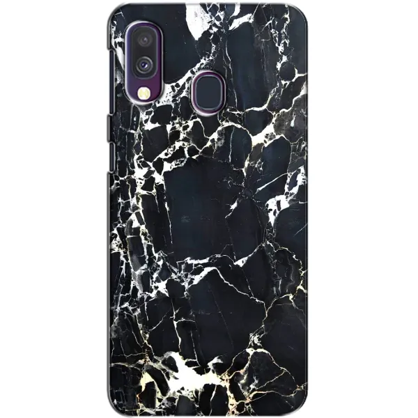 Чехол с рисунком «Чёрный мрамор» для Samsung Galaxy A40 2019 (A405F) Чехол с рисунком «Чёрный мрамор» для Samsung Galaxy A40 2019 (A405F)