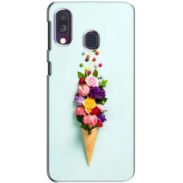 Чехол с рисунком «Цветок-мороженное» для Samsung Galaxy A40 2019 (A405F) Чехол с рисунком «Цветок-мороженное» для Samsung Galaxy A40 2019 (A405F)