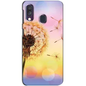 Силиконовый Чехол с одуванчиками на Samsung Galaxy A40 2019 (A405F) (Цветок-одуванчик)