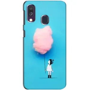 Дівчачий Чохол для Samsung Galaxy A40 2019 (A405F) (Дівчинка з хмаринкою)
