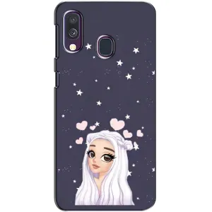 Чохол Стильні дівчата на Samsung Galaxy A40 2019 (A405F) (Дівчина та серця)