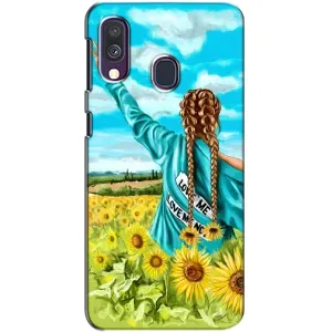 Чохол Стильні дівчата на Samsung Galaxy A40 2019 (A405F) (Дівчина на полі)