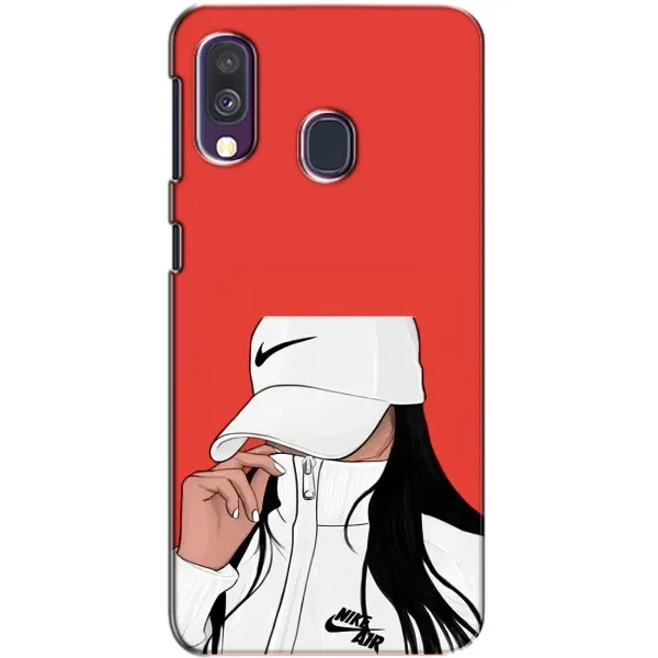 Чехол с рисунком «Девушка Nike» для Samsung Galaxy A40 2019 (A405F) Чехол с рисунком «Девушка Nike» для Samsung Galaxy A40 2019 (A405F)