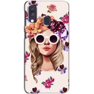 Чохол з картинкою Модні Дівчата Samsung Galaxy A40 2019 (A405F) (Дівчина в окулярах)
