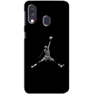 Силіконовый Чохол Nike Air Jordan на Самсунг А40 (2019) (Джордан)