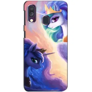 Чехол Unicorn на Samsung Galaxy A40 2019 (A405F) (Единорожки на тучках)
