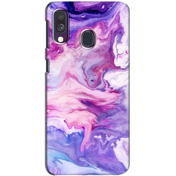 Чехол с рисунком «Фиолетовый мрамор» для Samsung Galaxy A40 2019 (A405F) Чехол с рисунком «Фиолетовый мрамор» для Samsung Galaxy A40 2019 (A405F)