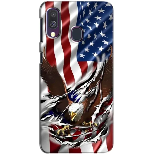 Чехол с рисунком «Флаг USA» для Samsung Galaxy A40 2019 (A405F)
