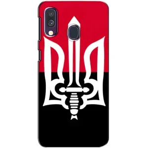 Чохли УПА (Червоно-Чорний) на Samsung Galaxy A40 2019 (A405F) (Герб України)