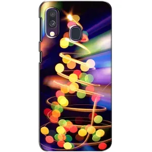 Чохол новорічна ялинка на Samsung Galaxy A40 2019 (A405F) (Гірлянди)