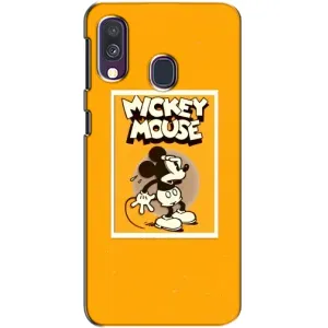 Чехлы с принтом Микки Маус на Samsung Galaxy A40 2019 (A405F) (Испуганный Микки)