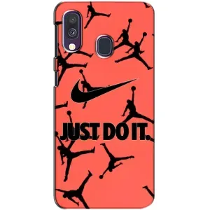 Силіконовый Чохол Nike Air Jordan на Самсунг А40 (2019)