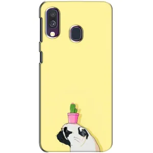 Бампер для Samsung Galaxy A40 2019 (A405F) з картинкою "Песики" (Кактус на голові)