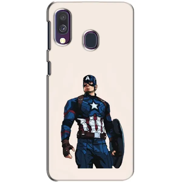 Чехол с рисунком «Капитан Америка» для Samsung Galaxy A40 2019 (A405F)