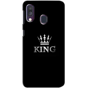 Чохол (Корона на чорному фоні) для Самсунг А40 (2019) (KING)