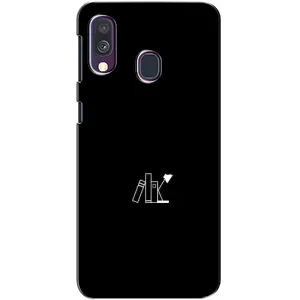 Чехол с картинками на черном фоне для Samsung Galaxy A40 2019 (A405F) (Книжки)