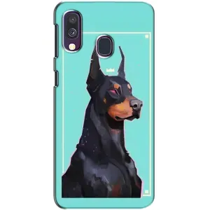 Чехол ДОБЕРМАН для Samsung Galaxy A40 2019 (A405F) (Король доберман)