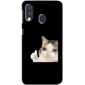 Чехол с рисунком «Кот в слезах» для Samsung Galaxy A40 2019 (A405F)