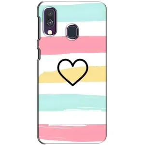 Чехлы с тематикой "Маленькие Сердечки" на Samsung Galaxy A40 2019 (A405F) (Красивое сердечко)