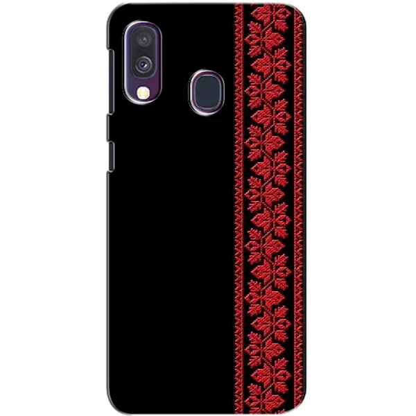 Чехол с рисунком «Красная Вышиванка» для Samsung Galaxy A40 2019 (A405F) Чехол с рисунком «Красная Вышиванка» для Samsung Galaxy A40 2019 (A405F)