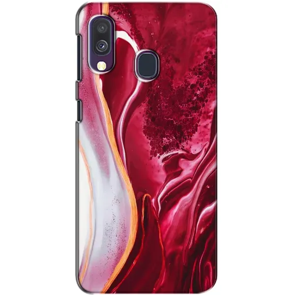Чехол с рисунком «Красный мрамор» для Samsung Galaxy A40 2019 (A405F) Чехол с рисунком «Красный мрамор» для Samsung Galaxy A40 2019 (A405F)