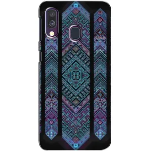 Силиконовый Чехол на Samsung Galaxy A40 2019 (A405F) (Крутой орнамент)