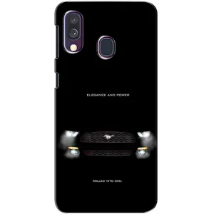 Чехлы с тематикой "Крутые машины" на Samsung Galaxy A40 2019 (A405F) (Черный Land Rover)