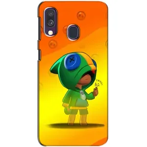Чохол Бравл Старс для Samsung Galaxy A40 2019 (A405F) (LEON в кофті)