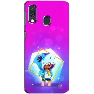 Чохол Бравл Старс для Samsung Galaxy A40 2019 (A405F) (Леон у костюмі Акули)