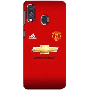 Силиконовые Чехлы принт Футбол на Samsung Galaxy A40 2019 (A405F) (Man United)