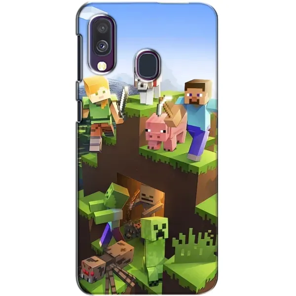 Чехол с рисунком «Майн-крафт» для Samsung Galaxy A40 2019 (A405F) Чехол с рисунком «Майн-крафт» для Samsung Galaxy A40 2019 (A405F)