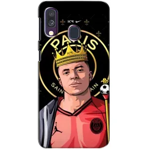 Чохол (TPU) з Футболістом на Samsung Galaxy A40 2019 (A405F) (Mbappe King)
