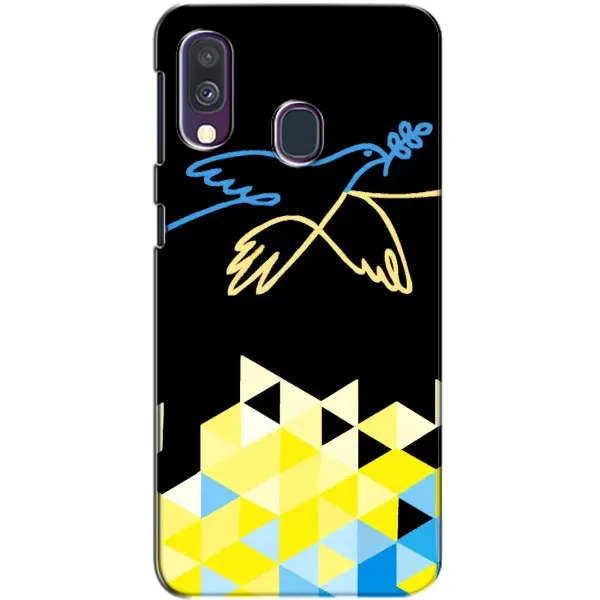 Чехол с рисунком «Мир для Украины» для Samsung Galaxy A40 2019 (A405F)